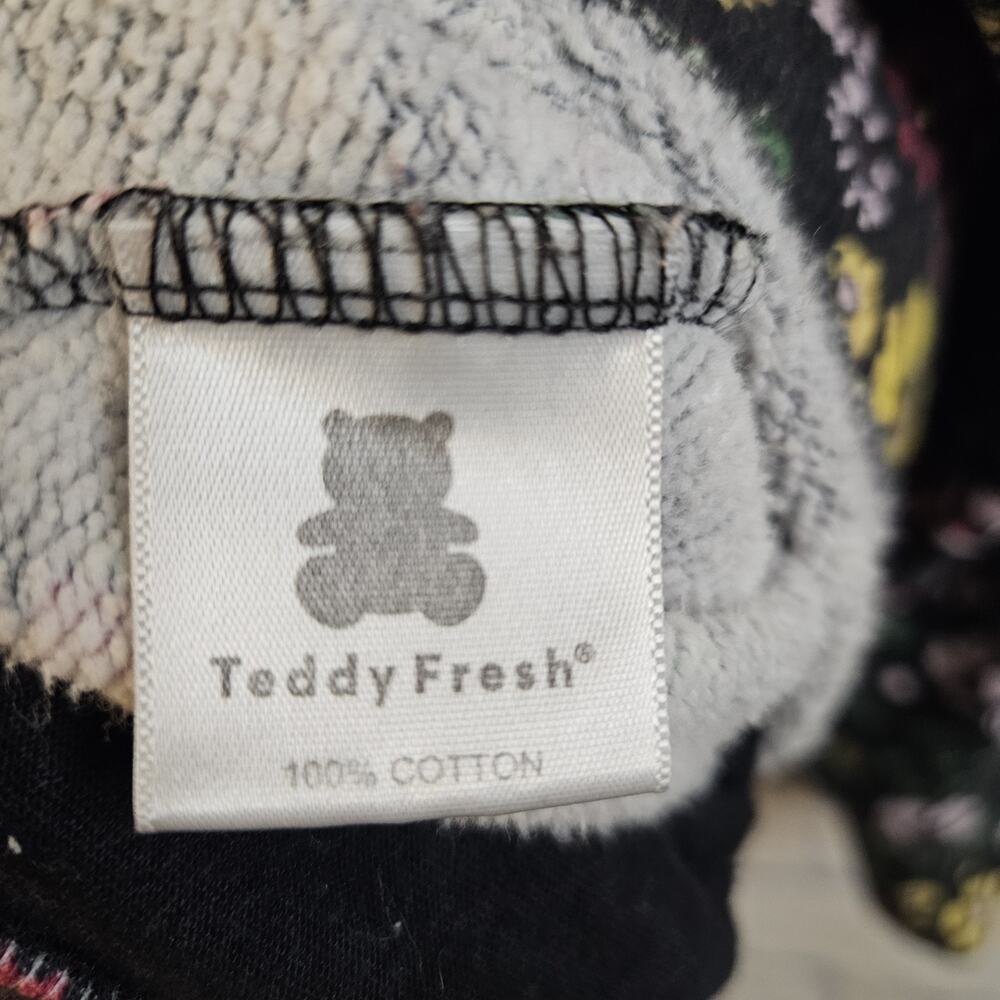 Teddy Fresh Grandma’s Floral Hoodie Sweatshirt Unisex M Medium AOP Print - Picture 6 of 6
